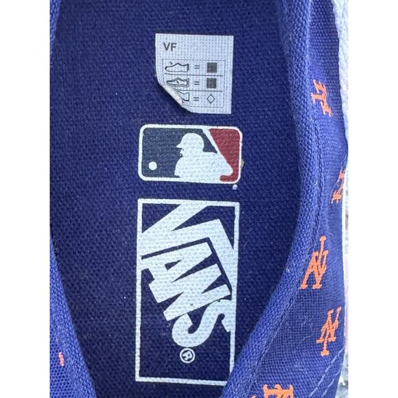Vans x MLB New York NY Mets AOP Logo Blue Shoes Men’s Size 7.5 / Women\'s 9 main image 9